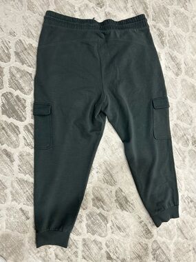 Military green ladies Cargo Joggers with Pocket Flaps